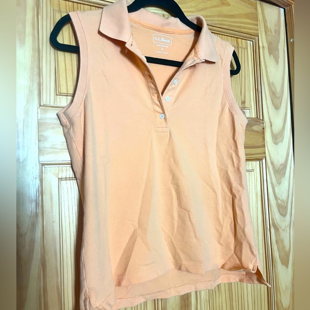 L.L. Bean Women's Sleeveless Polo Shirt, Size S